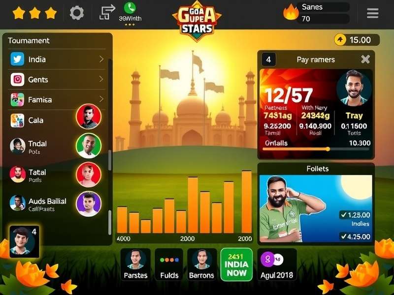 Goa Super Stars user statistics and growth chart
